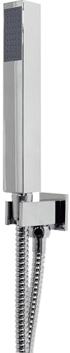 EcoSpa Shower Wall Elbow Outlet with Holder, Hose and Handset in Chrome