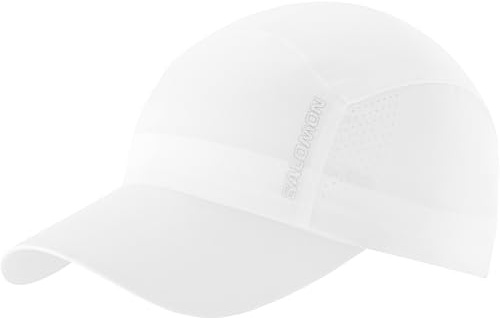 Salomon Cross Unisex Kappe Trail Running Wandern MTB Lauf, Leichtgewichtiger Komfort, Feuchtigkeitsregulierung, Recyclingmaterial, Weiß, Einheitsgröße