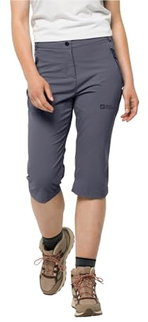 Jack Wolfskin Damen Activate Light 3/4 Pants Wanderhose, Dolphin, 34 EU