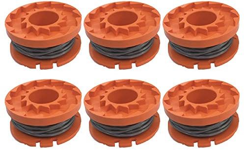 Donkivvy 6 Pcs Strimmer Spool & Line for Qualcast CGT36LA1 CGT18LA1 CGT183A Grass Trimmers