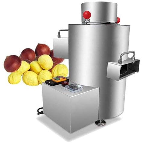 Macchina elettrica per gusci di castagne, macchina automatica per sgusciare e aprire castagne, macchina per intagliare castagne commerciale 40 kg/h, nessun danno alle castagne adatta per castagne
