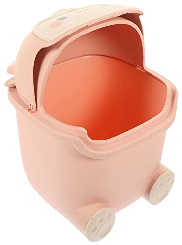 Cabilock Poubelle De Bureau Élégante Conteneur à Ordures Forme De Renne Cartoon Pour Chambre Ado Et Cuisine Avec Couvercle Pour Rangements Et Déco De Table