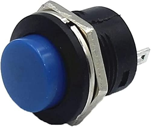 elektronischer Schalter Schalter Mikroschalter 100PCS R13-507 SPST NO Rot Schwarz Weiß Gelb Grün Blau Runde Kappe Druckknopfschalter AC 6A/125V 3A/250V 6 Farbe (Farbe: 3) (Color : 8)