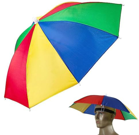 Rakiuty Regenschirmhut, Faltbarer Regenschirmhut, Regenfester Regenschirmhut, Sonnenschutz Angelschirm-hut, Outdoor Angeln Regenschirm Cap Folding Headwear Regenschirm Hut