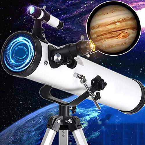 114 mm astronomisches Teleskop, Refraktor-Teleskop für Kinder, Teleskop geeignet für Kinder, Teleskope für Erwachsene, Astronomie, Studenten und Anfänger, um den Himmel zu sehen (Farbe: Paket 7)