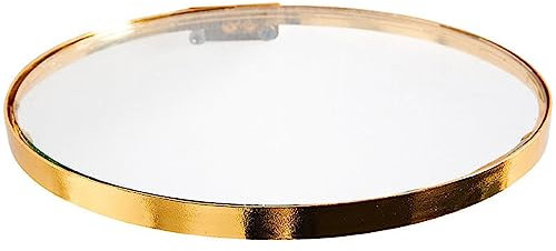 Schwimmende Regale Aus Glas Wandmontierte Lagerregale Wanddisplay Leiste Glas Schwimmendes Regal Runde Goldkanten-Aufbewahrungshalter Dekorativ Hängendes Ledges Rack Für Haus, Schlafzimmer, Küche, Bad