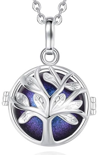 AEONSLOVE Collier Bola de Grossesse Arbre de Vie Bijoux Bola Grossesse Collier pour Future Maman Cadeau Femme Enceinte Bijoux Grossesse