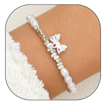 Zierliches silberfarbenes Schleifen-Armband, verstellbar, geometrische Perlen, Knotenkette, Armband, trendiger Geburtstag, Schmuck, Accessoire, Geschenke für Frauen und Ehefrau, Suitable, Die Produkte