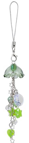 BEEFLYING Jellyfish Phone Charms Aesthetic Y2K Cute Charm Straps, Green