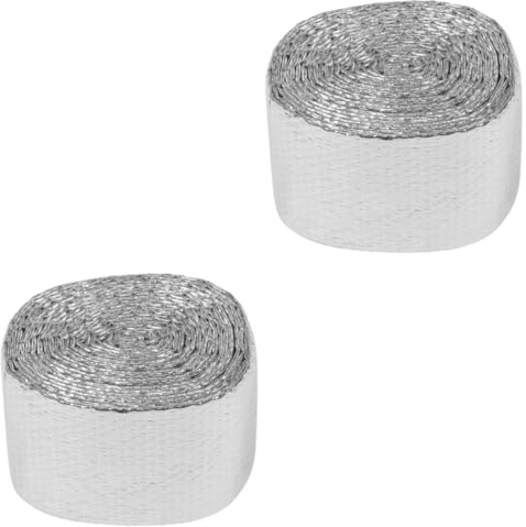 DOITOOL 2rolls Reflective Insulation Multi-Purpose Thermal Foil Barrier for Greenhouses Attics Walls and Roofs Energy-Saving Bubble Shield