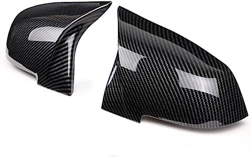 GwwEi6 Spiegelkappen Außenspiegel Für BMW 1 2 3 4 X Série F20 F21 F22 F23 F30 F32 F36 X1 E84 F87 M2,Auto Rückspiegelkappe Gehäuse Autozubehör Außenspiegel Ersatzteile,B-Carbon Fiber Pattern