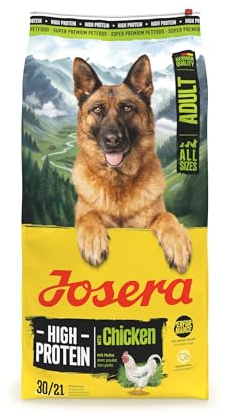 JOSERA High Protein Huhn (12,5 kg) | Trockenfutter für ausgewachsene Hunde