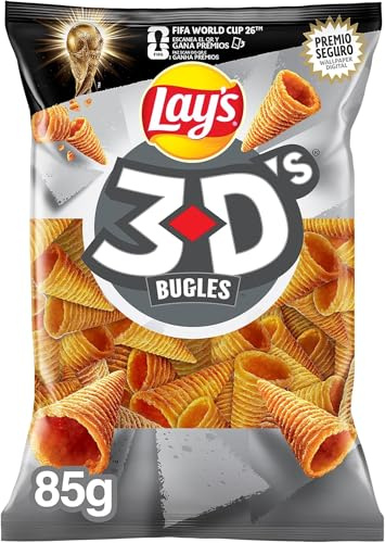 Matutano - Bugles 3D's Conos De Maíz 85 g (Paquete de 5)