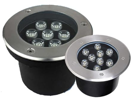 GUODDM Buried Lights - LED Landscape Lamp, Floor Light Spotlight, 12V Stainless Steel Ground Floodlights, IP67 Waterproof Outdoor Recessed Spot Light, for Pathway Patio Garden Lawn Light(White,36W)