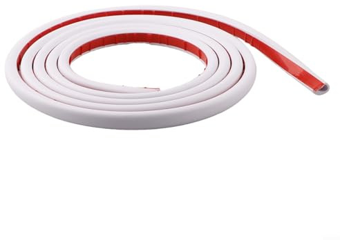 Zilimontt Gaine de câble pour système de gestion de fils en PVC blanc de 3 m, 15 x 10 mm – Conduit circulaire d'ouverture latérale pour la protection et l'organisation des câbles au mur ou au sol à la