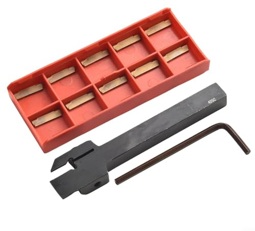 Porte-outils à rainure MGEHR1010-.5 avec insert en carbure MGMN150 pour tournage à droite, tige 10 x 100 mm, compatible avec usinage CNC de