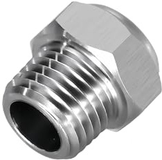 1 Stück pneumatischer Auspuffschalldämpfer aus Edelstahl 304 for Luftkompressoren, Geräuschreduzierer, Magnetventile, Schalldämpfer(Short,3/4)