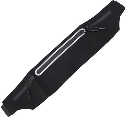Dioche Löpbälte Löpning Löpbälte Vattentätt Fanny Pack för Löpning, Cykling och Träning - Lätt Midjeväska med Flera Fickor för Aktiv Livsstil (Svart)