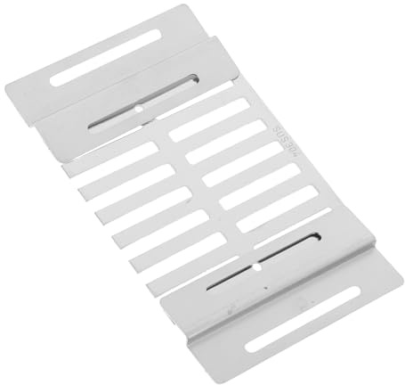 POPETPOP Tapa Corrediza de Desagüe de Alcantarillado de Acero Inoxidable, Rejilla Metálica Cuadrada 10X10 CM, Resistente Intemperie para Uso en Tejados y Patios Exteriores