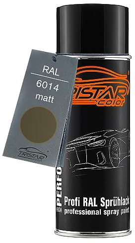 RAL 6014 Gelboliv matt Lack Spraydose - Sprühdose 400 ml, schnelltrocknend | Sprühdose 400 ml, schnelltrocknend