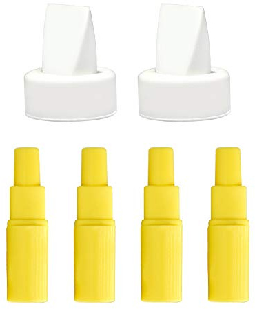 Maymom Flange Adapter Compatible with Spectra S2, Spectra S1, Compatible with Most Medela Breastshield; Connects Pump in Style and Spectra Backflow Protector; 2 Valve to Replace Spectra Duckbill Valve