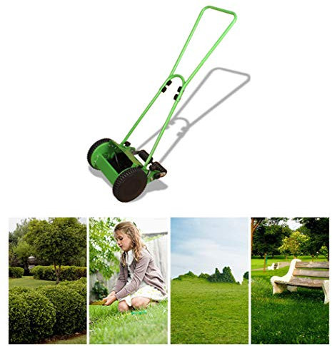AIZYR Cortacésped Manual con Rodillo Trasero, Cortador De Hierba con Cortacésped Manual Ahorro Energético Y Protección del Medio Ambiente Adecuado para El Acabado De Césped De Jardinería