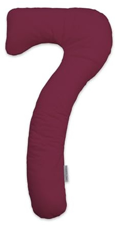 Theraline my7 Seitenschläferkissen mit Bezug, waschbar 60°C, Stillkissen & Lagerungskissen ergonomisch mit integriertem Kopfkissen, Kissen für Seitenschläfer mit wattiertem Bezug für mehr Komfort