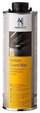 Normfest Bottom Guard Wax – Schwarzer Unterbodenschutz auf Wachsbasis mit selbstheilendem Korrosionsschutz, temperaturbeständig bis 180 °C, haftet auch auf PVC-Beschichtungen – 1 Liter