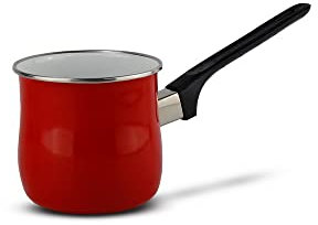 Schäfer 0,55 Liter Mokkakocher Milchtopf 12389 Metallic-Rot