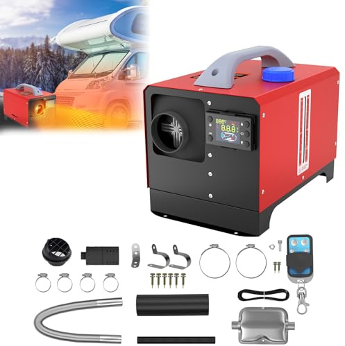 ACXIN 12V 8KW Diesel Heater für Camping Garten Terrasse, Tragbare Diesel Standheizung mit Fernbedienung LCD Monitor, Energiesparend Outdoor Heizung, Warmluftgerät Dieselheizung für Zelt Wohnwagen