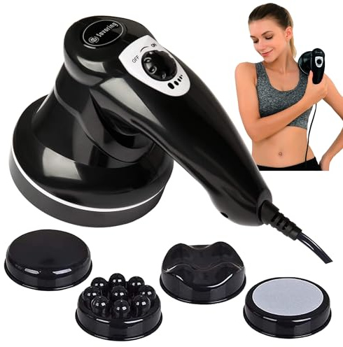 DS SAVORING Cellulite-Massagegerät, Körperformer, Lymphdrainage-Massagegerät, Hand-Massagegerät mit Lipo-Rolle für Bauchfett, Schönheitsvibrationsstab