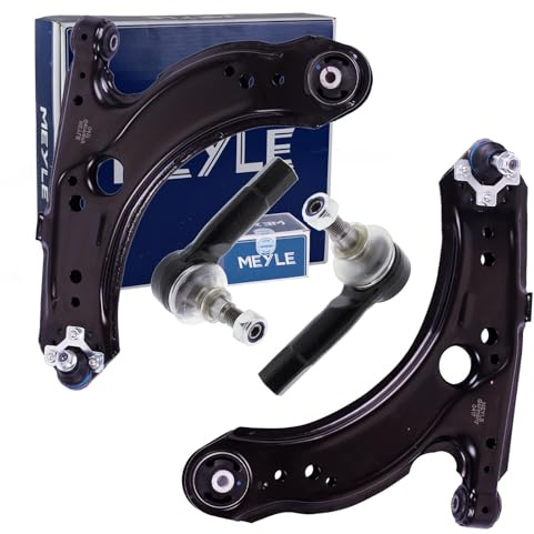 2x Meyle Hd Querlenker 2x Meyle Spurstangenkopf Va | 116 050 0009+0010/HD (inkl. Traggelenk & Buchsen) für Golf 4 Octavia