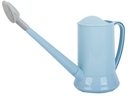 Gogogmee Regadera De Plástico De Boca para Riego De Flores y Herramienta De Jardinería Resistente y Color Azul