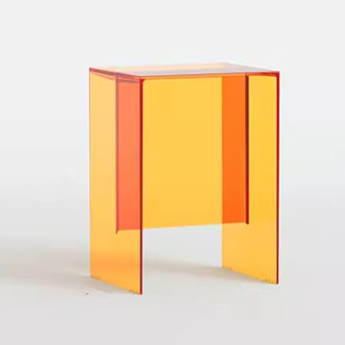 CZAOERXB Sofa-Beistelltisch, Acryl-Beistelltisch, durchsichtiger Couchtisch, Kleiner Acryl-Couchtisch, quadratischer Beistelltisch, Moderne Mehrzweckmöbel, Nachmittagsteetisch für Wohnzimme