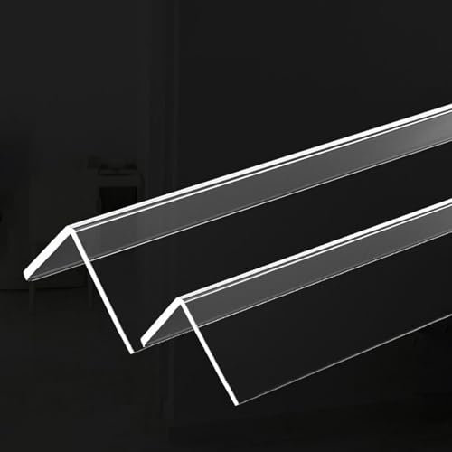 Raouoae Bande De Bordure PVC pour Carrelage Et Plan De Travail 3 Pièces Longueur : 80/100/120/150 Cm Protection d'angle en Plastique pour Panneaux Muraux Et Portes, Bordure Durable(150cm,W:4cm)
