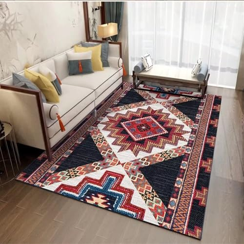QGYFRE Alfombra De Cocina Rosso Alfombras De Pelo Corto 60x110CM alfombras alargadas Alfombra Rectangular Azul alfombras de habitacion Grande