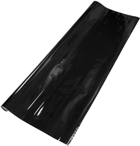 HEROFFIX Film De Protection Noir pour Voiture 27,23 Pieds X 59,84 Pouces Film Vinyle Extérieur Intérieur 5,5 Mil 1 Pc PVC Universel