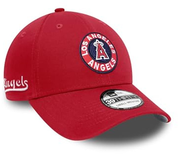 New Era MLB Gorra para fanáticos béisbol 39Thirty Sombrero Logo del Equipo Gorra elástica Visera Curva NY LA