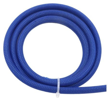 Cmis Kbei 1/2/3/5/10/20/30/50 m, isolierter PET-Geflechtschlauch, hochdichter Kabelmantel, Kabelschutz, Geflechthülsen für Drähte (Blau, 6 mm - 20 m)