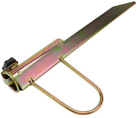 Toddmomy Support De Parasol De Plage en Fer Doré 25-32mm Ancre Parapluie Stable pour Usage Extérieur Plage Jardin Terrasse Porte-Parapluie Résistant Vents Forts, Installation Enfonçable Robuste