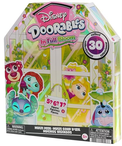 Disney Doorables In Full Bloom Multi Peek Series 15 - Mystery Floral Themed Mini Figures, Assemble and Display, Collectible Disney Surprise Toy, For Collectors, Fans, Tweens & Kids 5 up