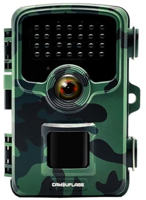 Camouflage - Naturfotofalle Camouflage EZ2 Lite - 24MP Kamera mit Nachtsicht, 0,2s Schnellerkennung, IP66 Wasserdicht - Wildtierbeobachtung, Garten, Outdoor