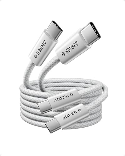 Anker 240W USB C auf USB C Kabel PD 3.1 [2 Stück 1,8m]
