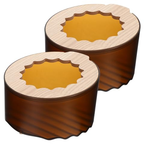 CATIEBYE 2pcs Small Pet Toilet and Sand Bath Container for Hamsters Gerbils Mice Dual-use Rodent Litter Box with Sifter Function Compact Design for Clean and Tidy Small Animal Bathroom