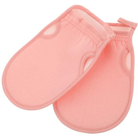 VICASKY 2pcs Exfoliating Gloves for Body Deep Exfoliator Glove Dual Sided Design Gentle Cleaning Polyester Material for Men and Women Bathing Accessories