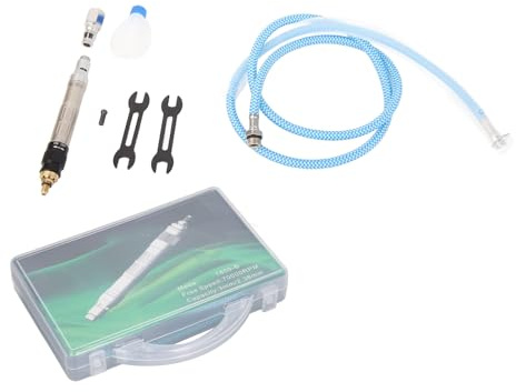 Pneumatischer Gravierstift, Druckluft - Gravierwerkzeug, 2,38 mm, 70000 U/min – Ergonomisches Design, Einstellbare Drehzahl, Vielseitig Einsetzbar für Feinarbeiten
