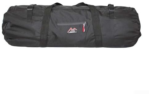 Borsa pieghevole per il trasporto della tenda con tasca frontale, cinghia con fibbia regolabile, buco della serratura e materiale impermeabile (nero, L)