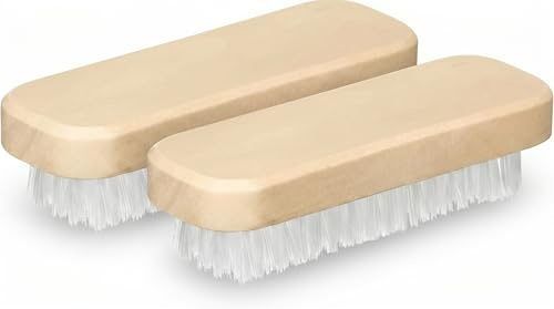 Comprilia Cepillo Quitapelusas de Madera Pack de 2, Quitabolitas Ropa Manual Reutilizable, Cepillo para Pelusas y Bolitas, Ideal para Jerseys, Abrigos, Sofás y Textiles del Hogar