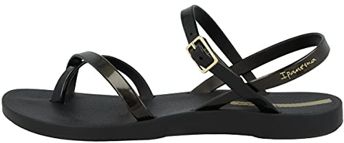 Ipanema Women's 82842 Ipanema Fashion Sand Viii Fem Sandal, Black gold black., 5 UK