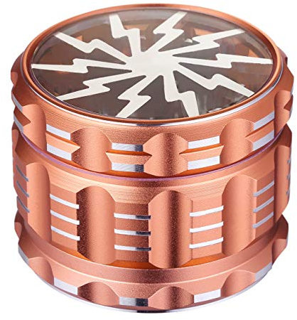 LIHAO Grinder Pollen Crusher Mühle Aluminium mit Scraper für Gewürze Kräuter Spice